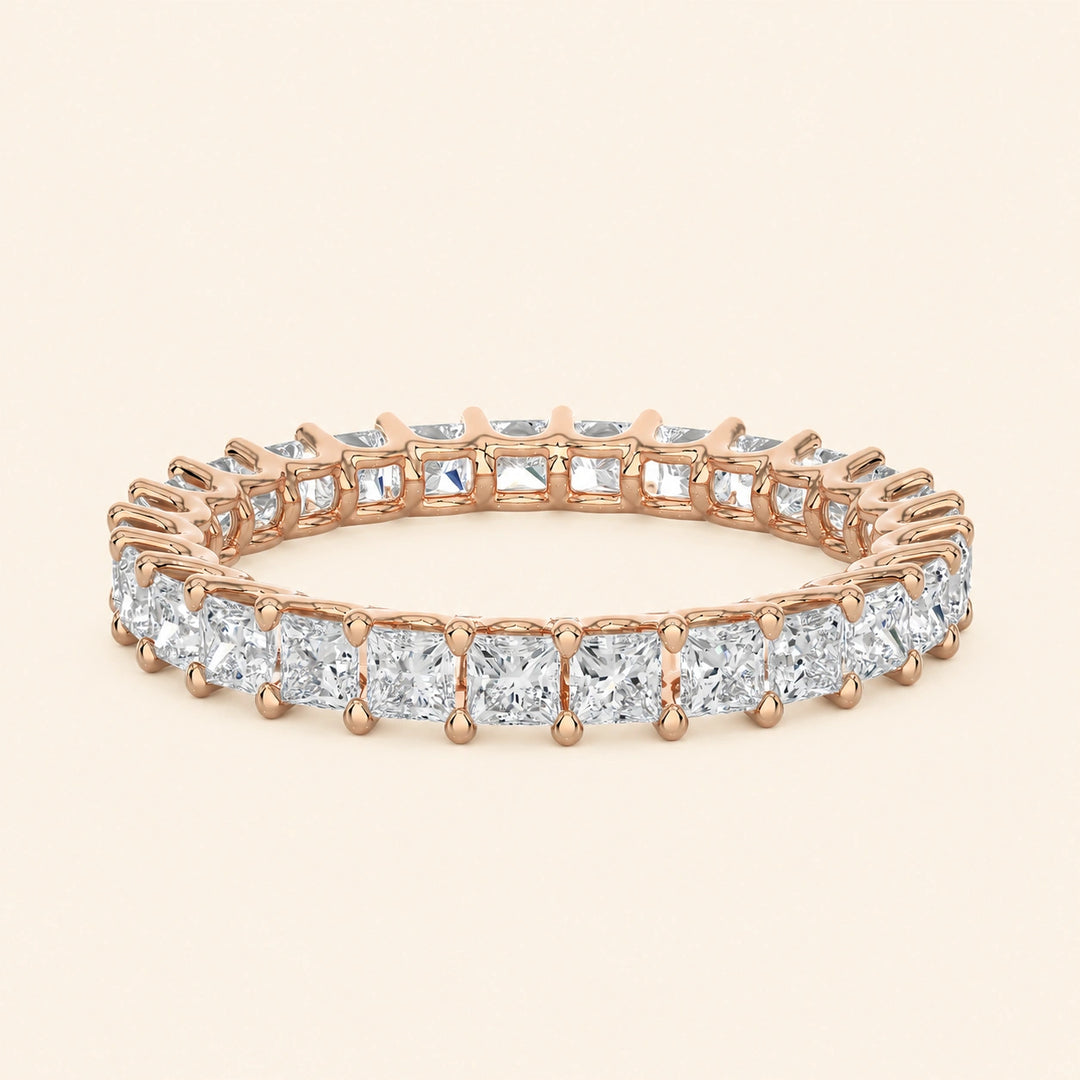 Front View Of Princess Eternity Band