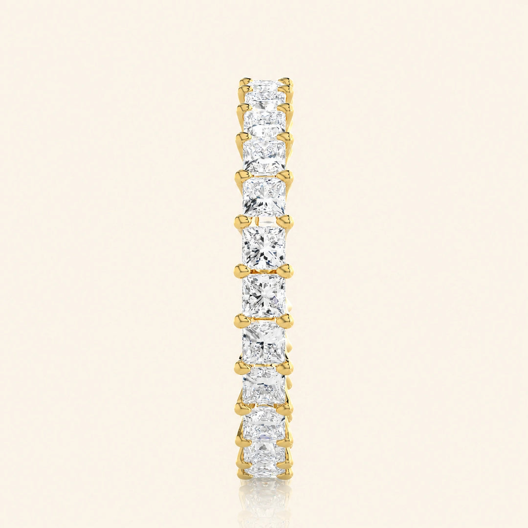 Side View Of Princess Eternity Band