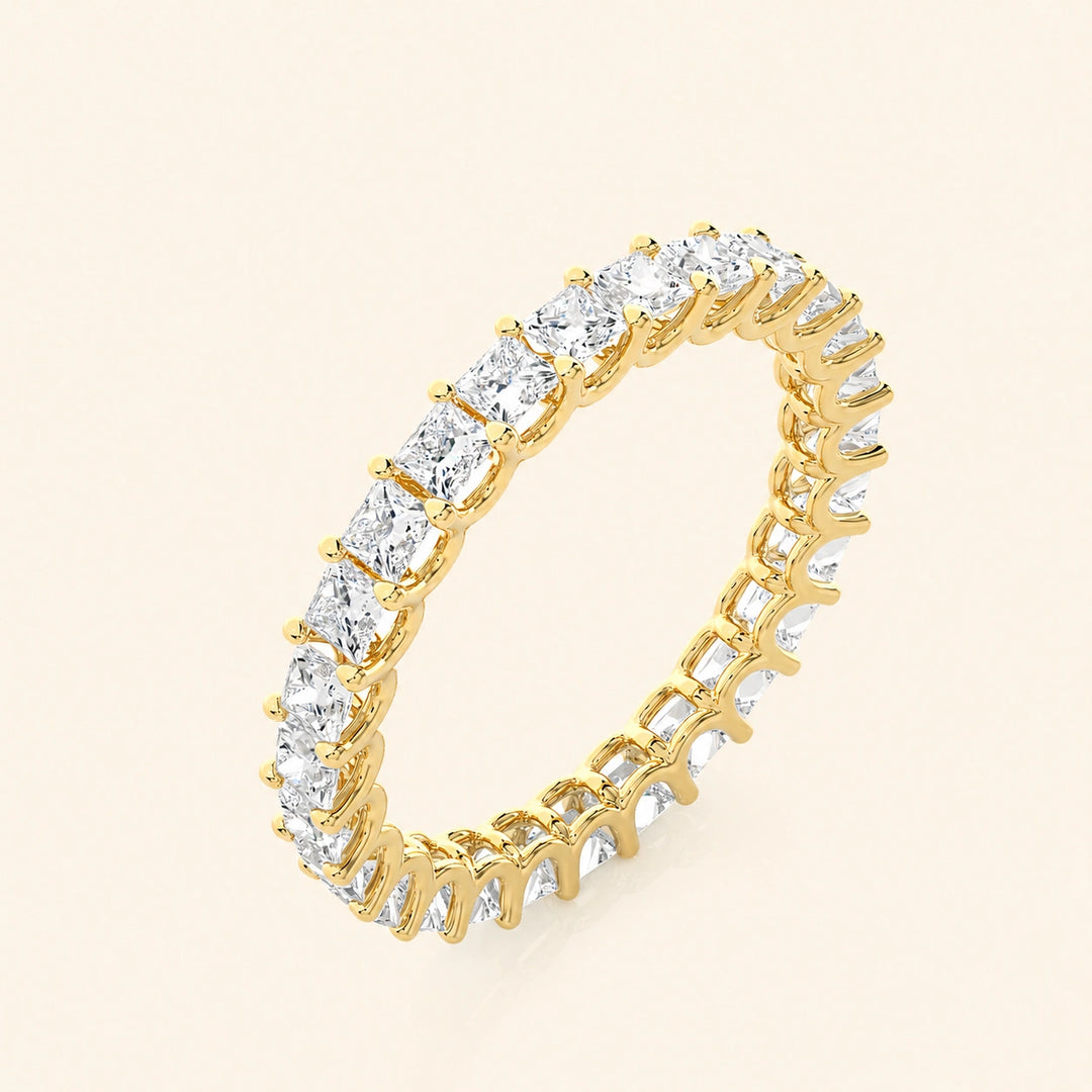 Angle View Of Princess Eternity Band