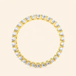 Load image into Gallery viewer, Back View Of Shared Prong Eternity Band
