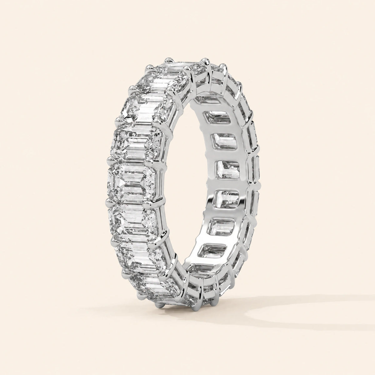 Emerald eternity band