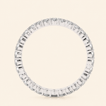 Load image into Gallery viewer, Back View Of Round Eternity Wedding Band
