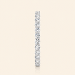 Load image into Gallery viewer, Side View Of Round Eternity Wedding Band
