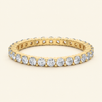 Load image into Gallery viewer, Front View Of Round Eternity Wedding Band
