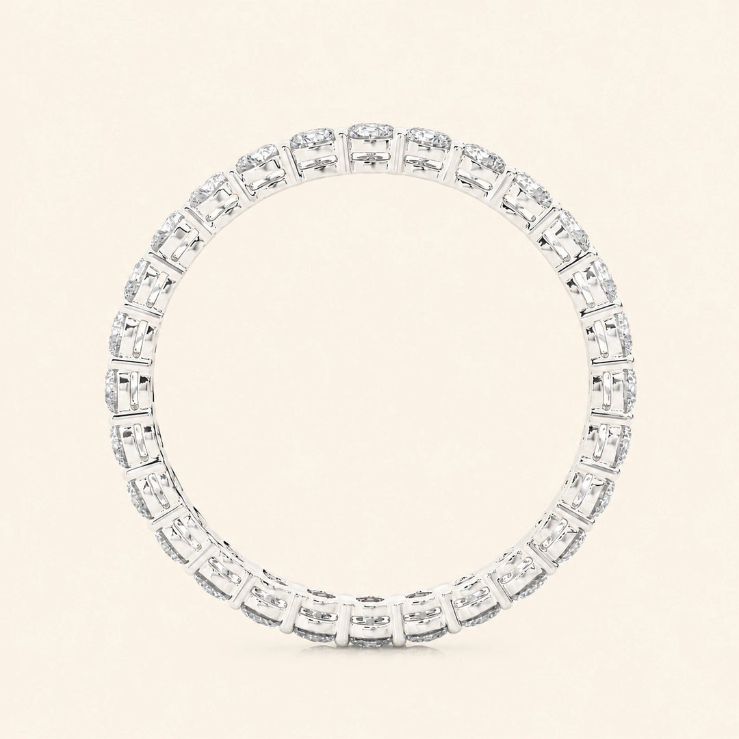 Back View Of Round Eternity Band