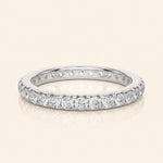 Load image into Gallery viewer, Front View Of French Set Eternity Band
