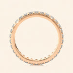 Load image into Gallery viewer, Back View Of French Set Eternity Band
