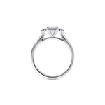 Load image into Gallery viewer, 1.60 Carat Emerald Cut Cluster Moissanite Ring in Rose Gold
