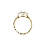 Load image into Gallery viewer, 1.60 Carat Emerald Cut Cluster Moissanite Ring in Rose Gold
