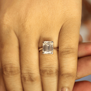 3 Carat Emerald Cut Moissanite Ring