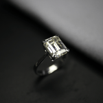 Load image into Gallery viewer, 3 Carat Emerald Cut Moissanite Ring
