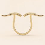 Load image into Gallery viewer, Back View Of Leaf Design Rings
