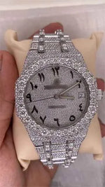 Load image into Gallery viewer, Front View of High Quality Moissanite Watch
