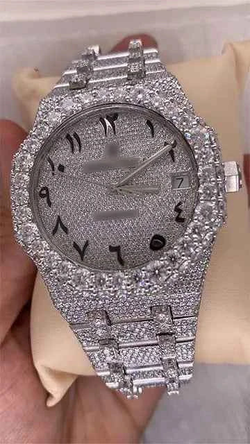 Close Angle of High Quality Moissanite Watch
