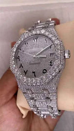Load image into Gallery viewer, Close up view of High Quality Moissanite Watch
