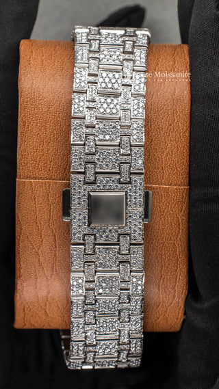 Back view of Men's VVS Moissanite AP Watch