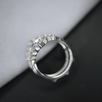Load image into Gallery viewer, Moissanite Curved Wedding Band
