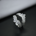 Load image into Gallery viewer, Moissanite Curved Wedding Band
