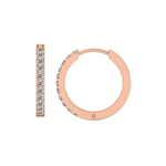 Load image into Gallery viewer, 0.50 Carat Round Shape Moissanite Hoop Earrings For Men's
