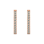 Load image into Gallery viewer, 0.50 Carat Round Shape Moissanite Hoop Earrings For Men's
