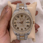 Load image into Gallery viewer, Front View Of moissanite-diamond-watch
