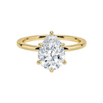 Load image into Gallery viewer, 1.50 Carat Pear Cut Moissanite Solitaire Ring in White Gold

