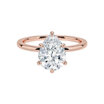 Load image into Gallery viewer, 1.50 Carat Pear Cut Moissanite Solitaire Ring in White Gold
