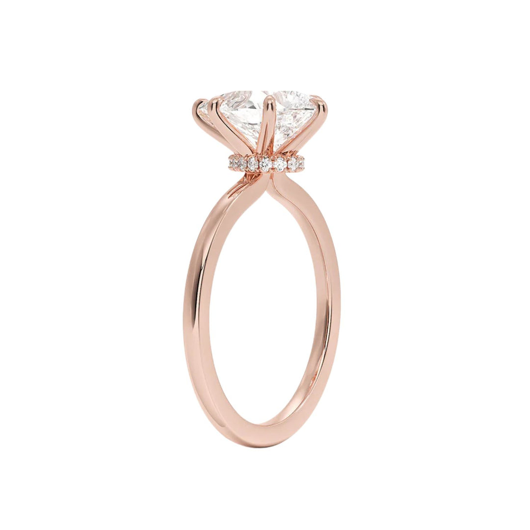 1.50 Carat Pear Cut Moissanite Solitaire Ring in White Gold