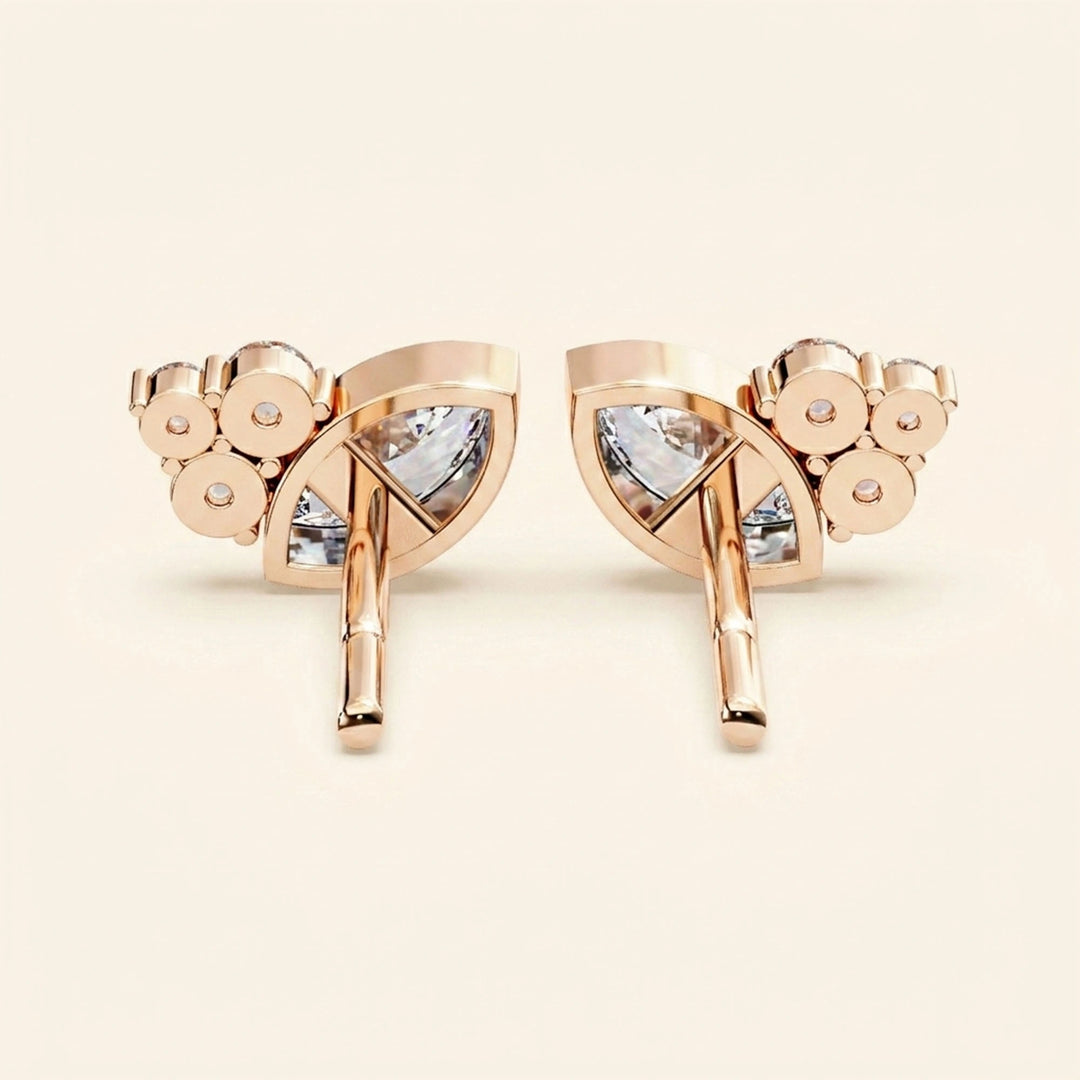 Earrings Studs Marquise Design
