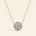 Load image into Gallery viewer, Front View Of Prong Set Cluster Necklace
