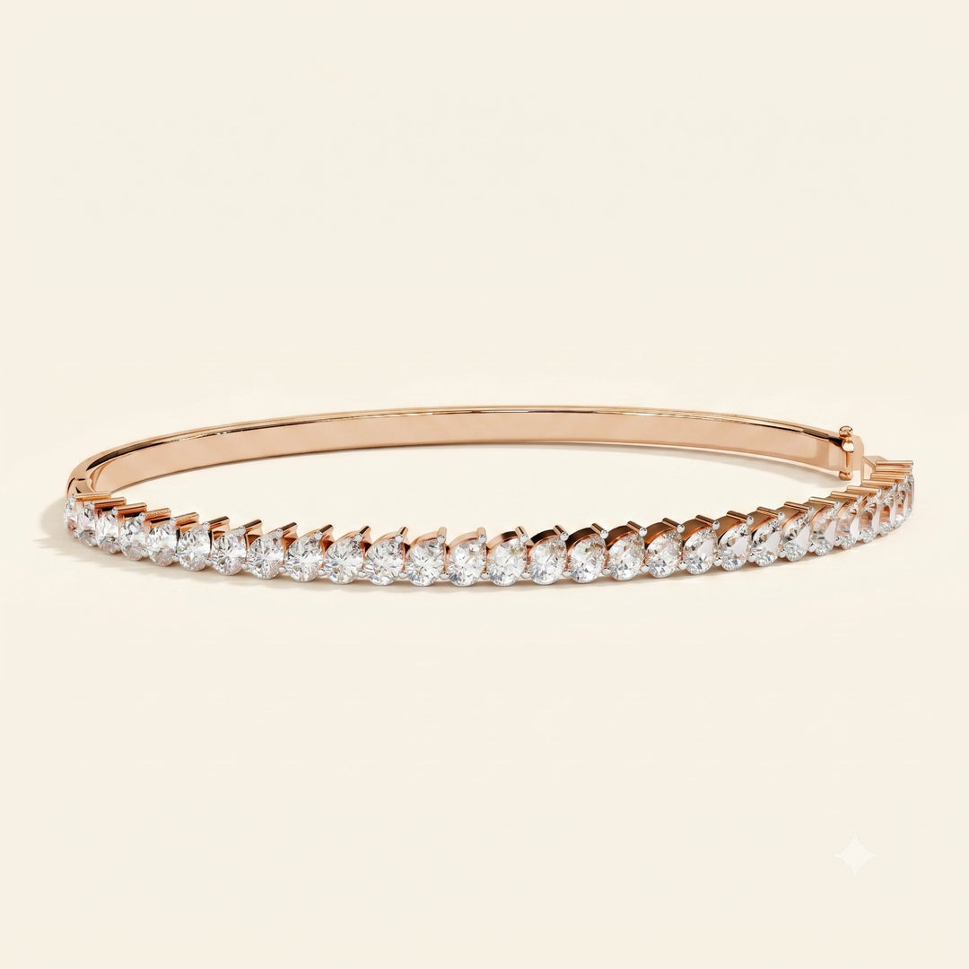 Pear Shape Bangle Bracelet