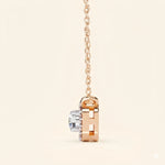 Load image into Gallery viewer, Side View Of Round Halo Necklace
