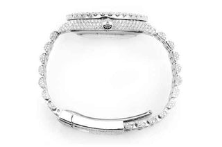 Red Dial Moissanite Rolex Watch