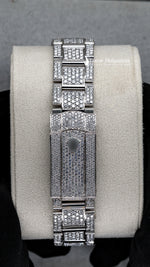 Load image into Gallery viewer, Back Side of Roman Dial Date Just Moissanite Watch for Men  41 MM

