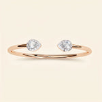 Load image into Gallery viewer, Pear Open Cuff Bangle

