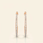 Load image into Gallery viewer, Pave Hoop Earrings
