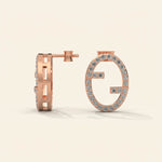 Load image into Gallery viewer, Monogram Stud Earrings
