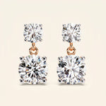 Load image into Gallery viewer, Two Stone Earrings
