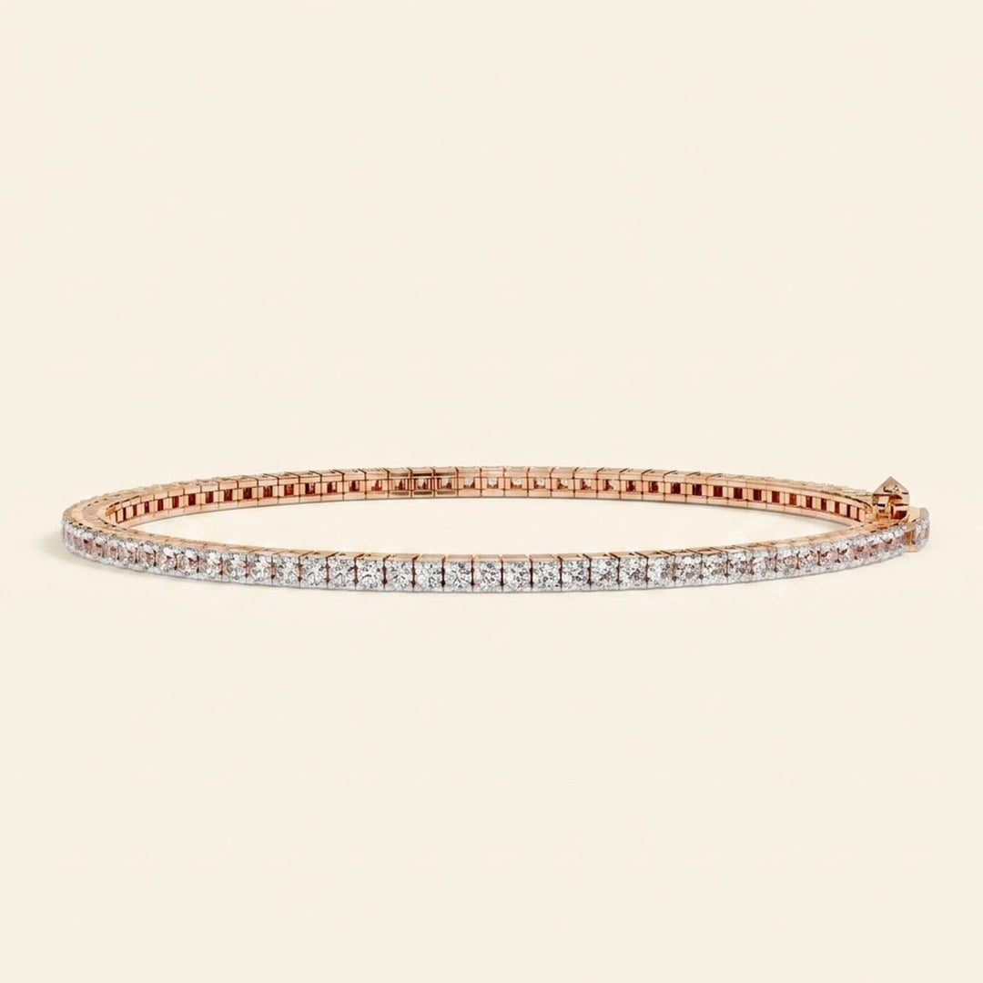 Round Cut Tennis Bracelet
