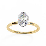 Load image into Gallery viewer, oval solitaire engagement ring
