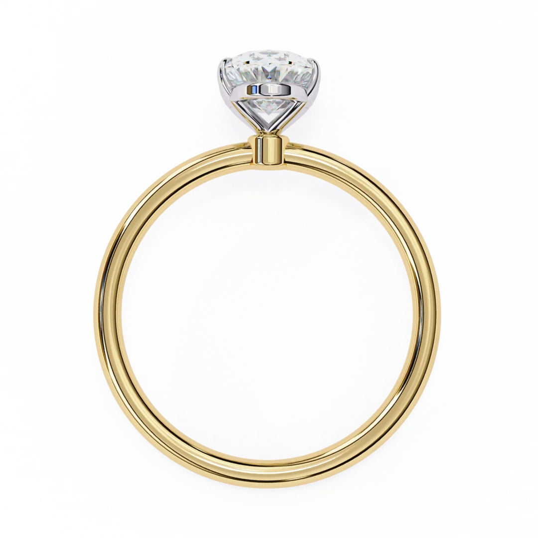 oval solitaire engagement ring