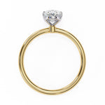 Load image into Gallery viewer, oval solitaire engagement ring
