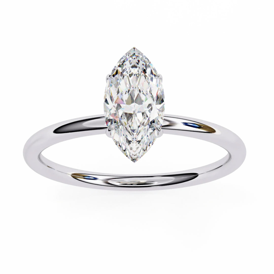marquise solitaire ring