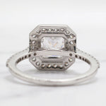 Load image into Gallery viewer, 2.50 Carat Princess Cut Halo Engagement Ring
