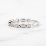 Load image into Gallery viewer, O.50 Carat Moissanite Wedding Band In Silver
