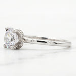 Load image into Gallery viewer, 1.50 Carat Moissanite Round Hidden Halo Engagement Ring
