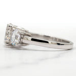 Load image into Gallery viewer, 2 Ct Moissanite Round Three Stone Engagement Ring in Silver
