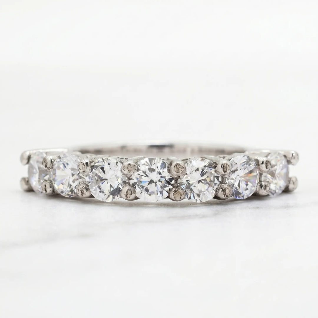 1 Ct moissanite sterling silver rings for women