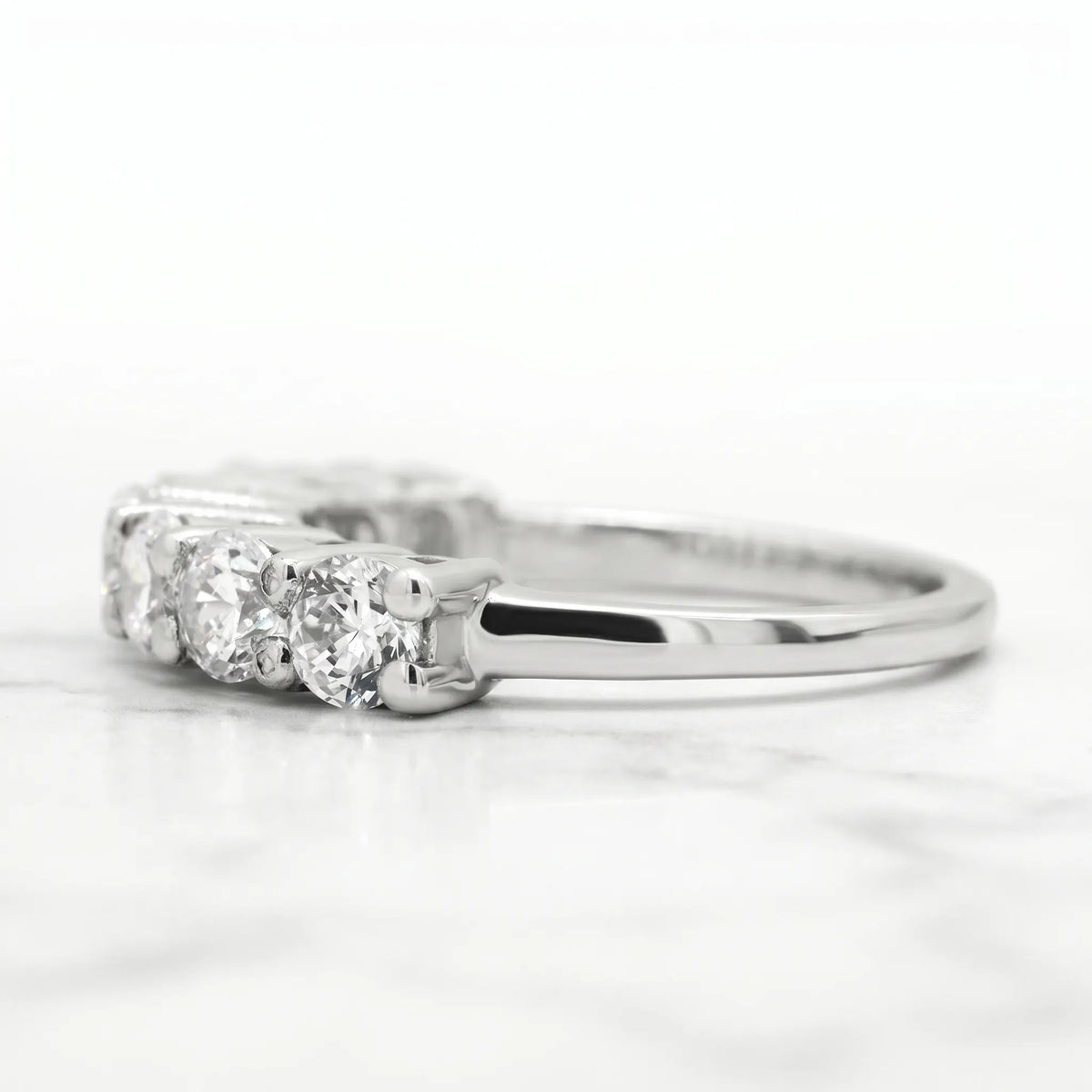 1 ct moissanite sterling silver rings for women