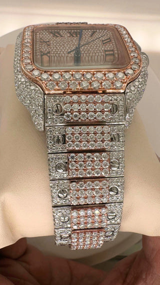 Stainless Steel Moissanite Watch